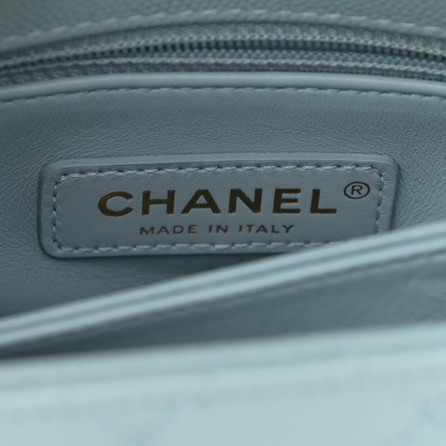Chanel Caviar Quilted Extra Mini Coco Handle Flap Light Blue 6 of 11