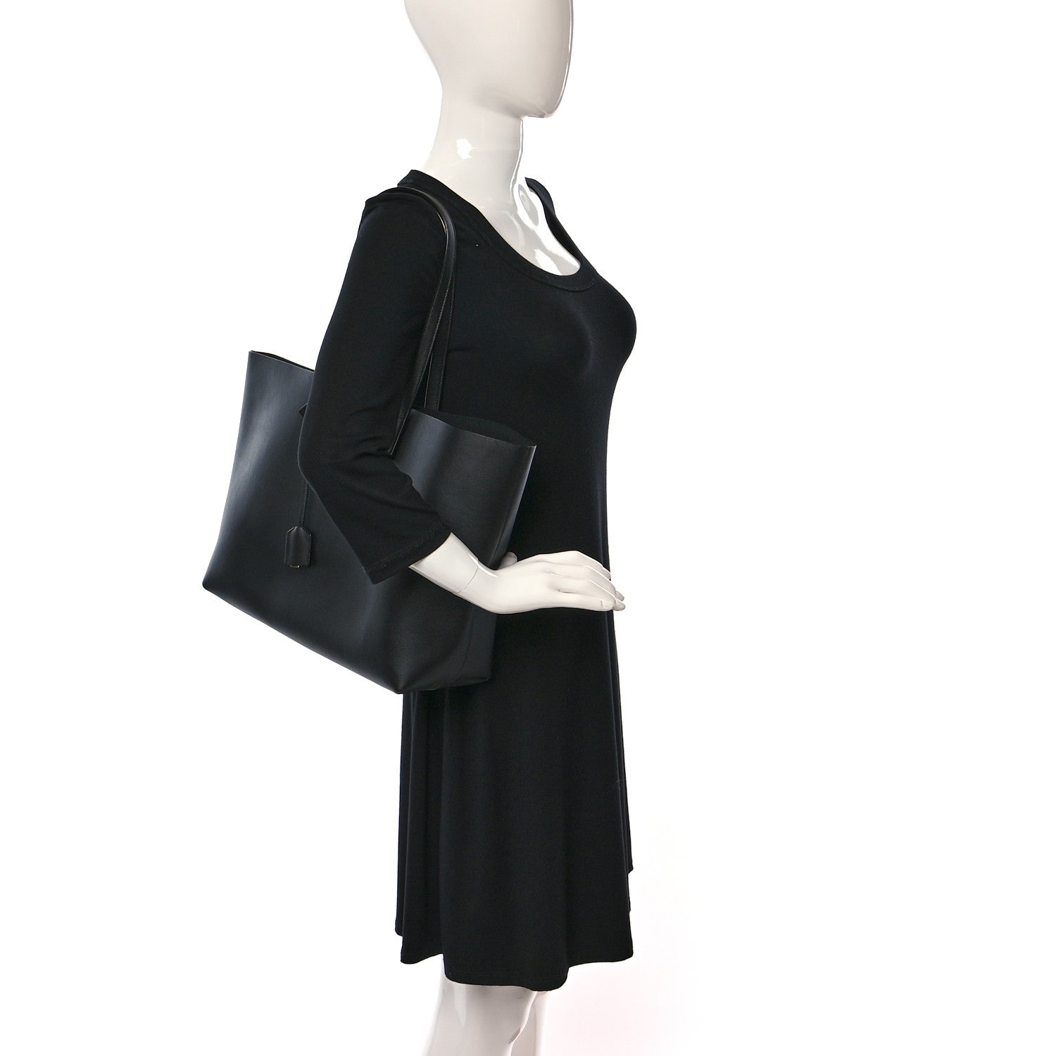Saint Laurent Calfskin Large Shopping Tote Black 2 of 11
