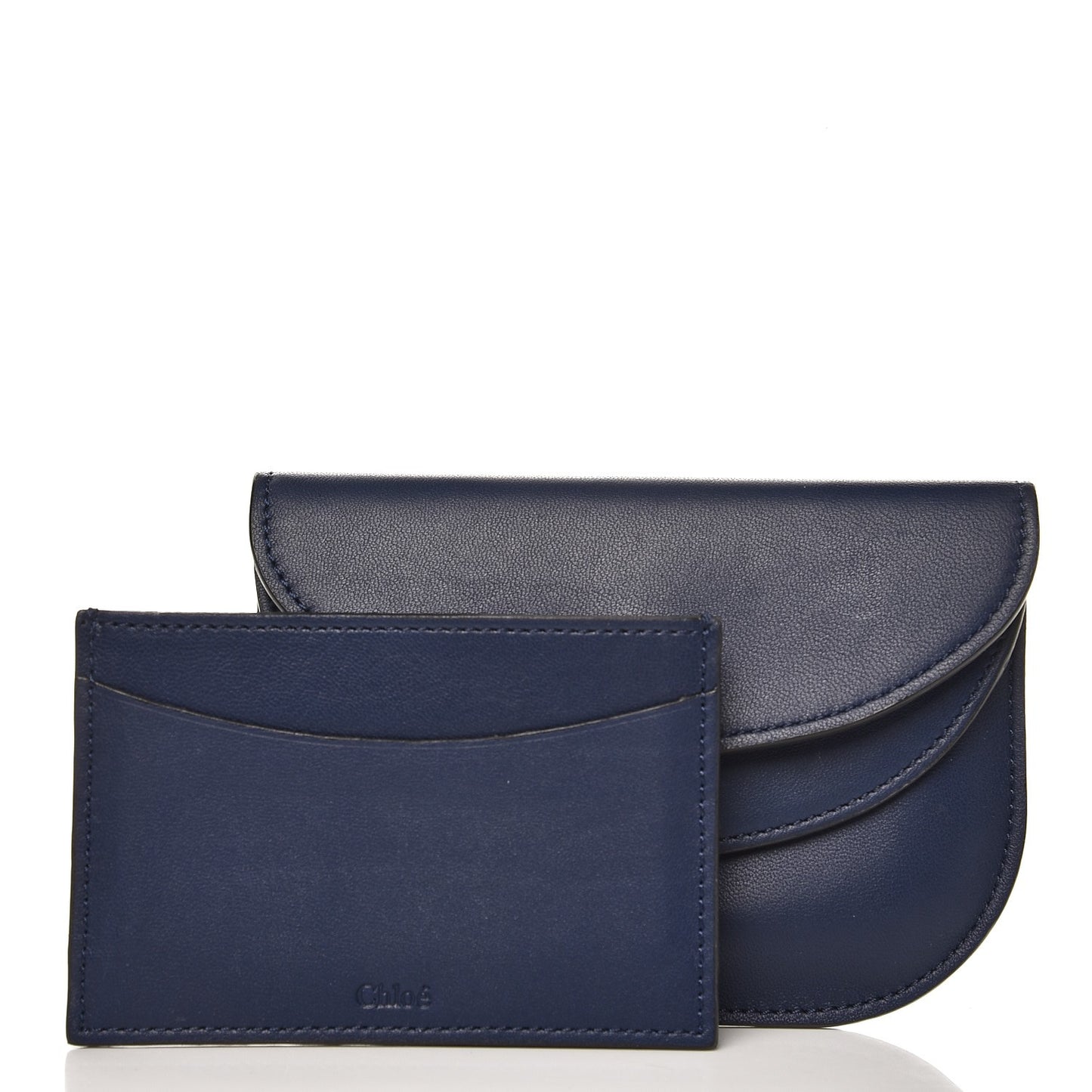 Lambskin Georgia Card Holder Deep Ocean