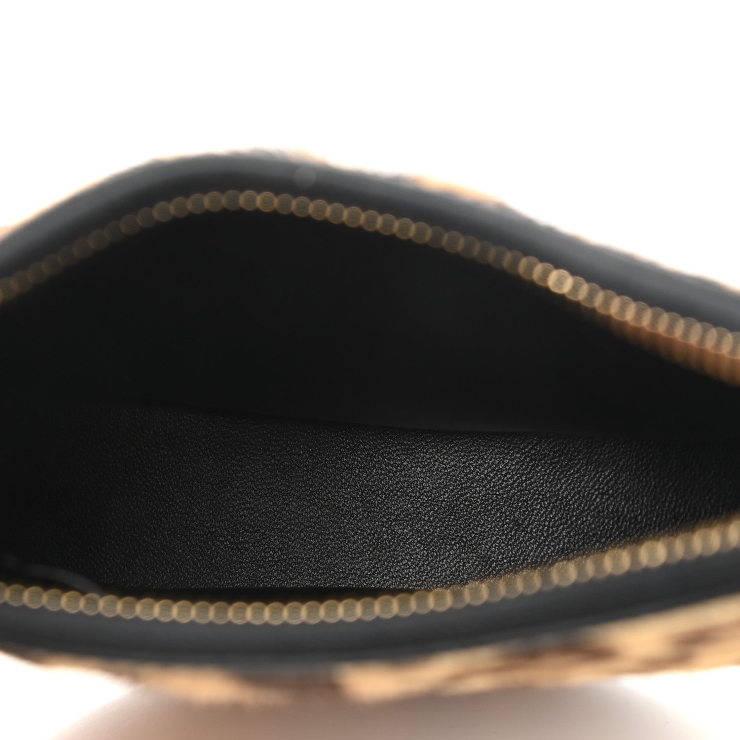 Valentino Garavani Calf Hair Leopard Print Mini Vlogo Hobo Bag Black Marrone 5 of 9