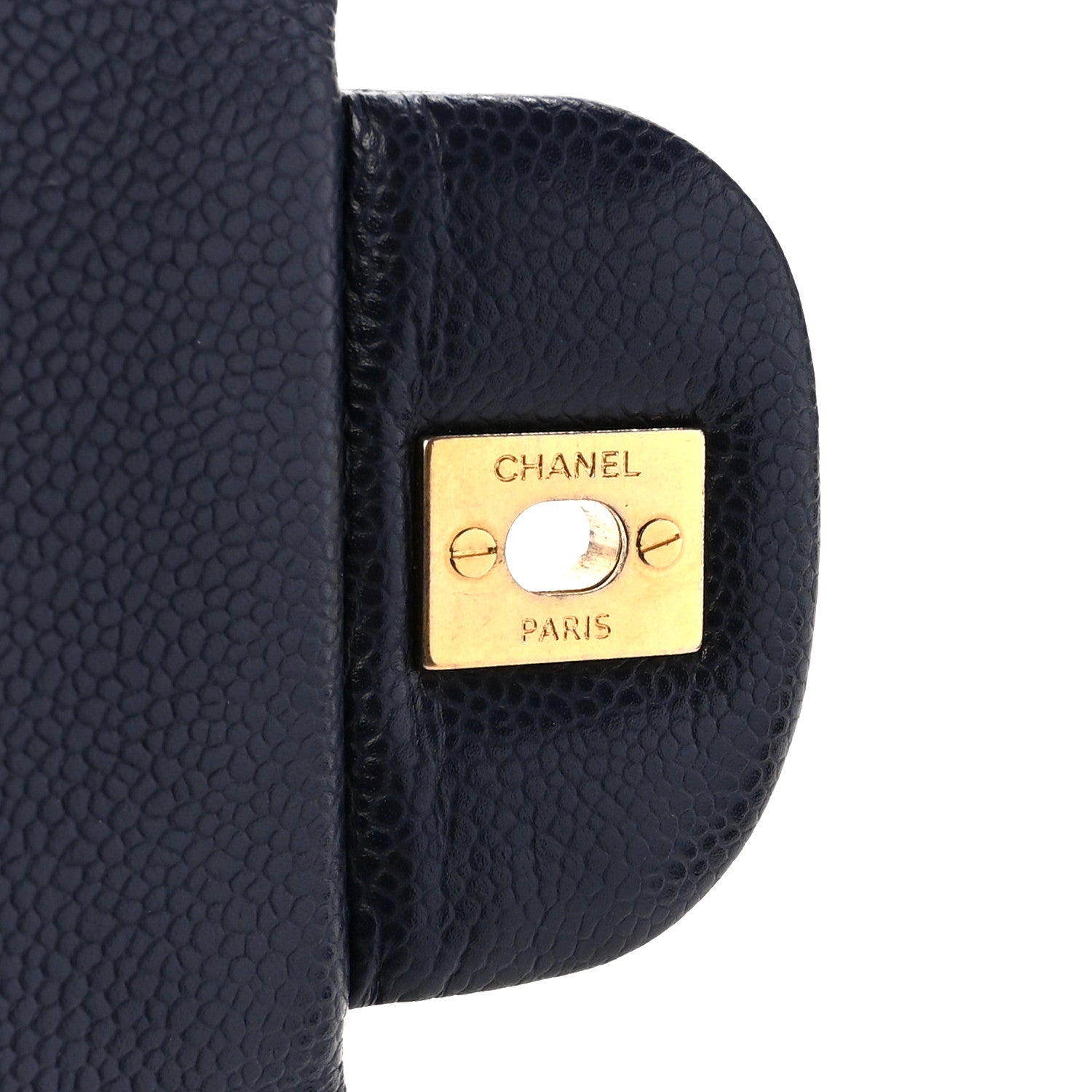 Chanel Caviar Quilted Maxi Double Flap Navy Blue 7 of 11