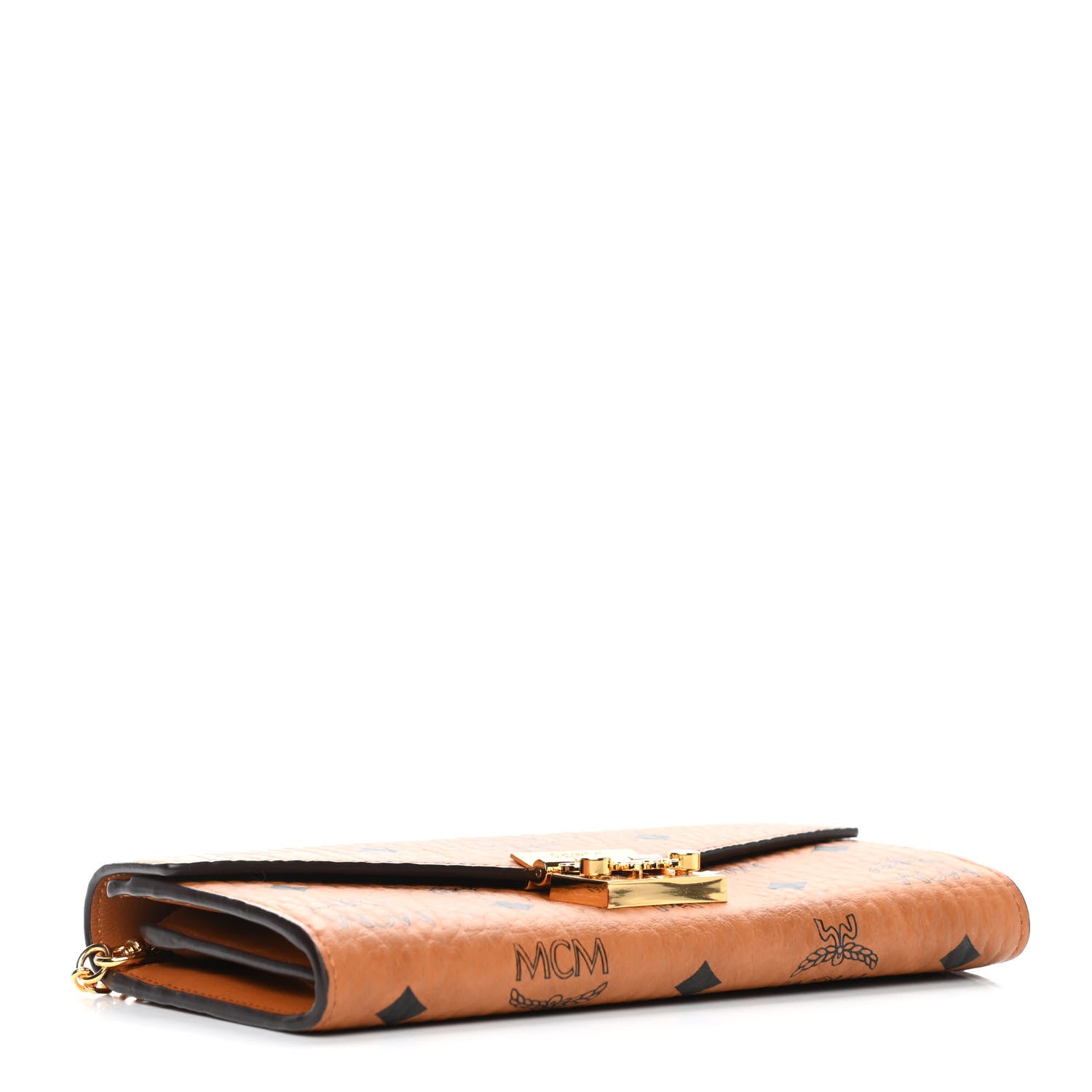 MCM Visetos Large Patricia Wallet On Chain Cognac 3 of 4