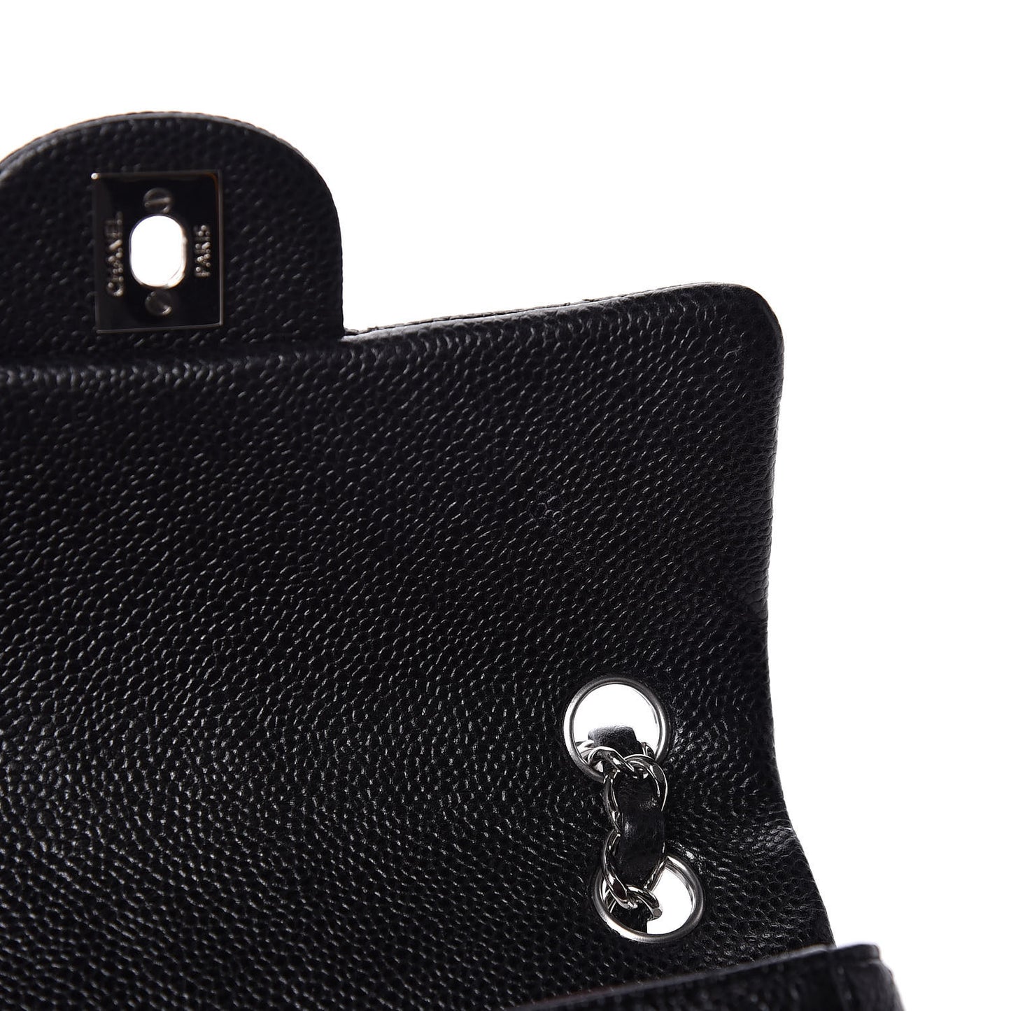 Caviar Quilted Mini Rectangular Flap Black