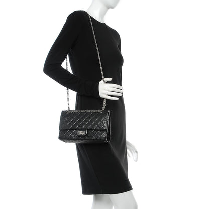 Chanel Aged Calfskin Quilted 2.55 Reissue 225 Flap Black 2 of 11