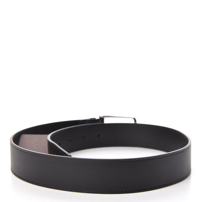 Louis Vuitton Calfskin 35mm Pont Neuf Belt 75 30 Black 3 of 9