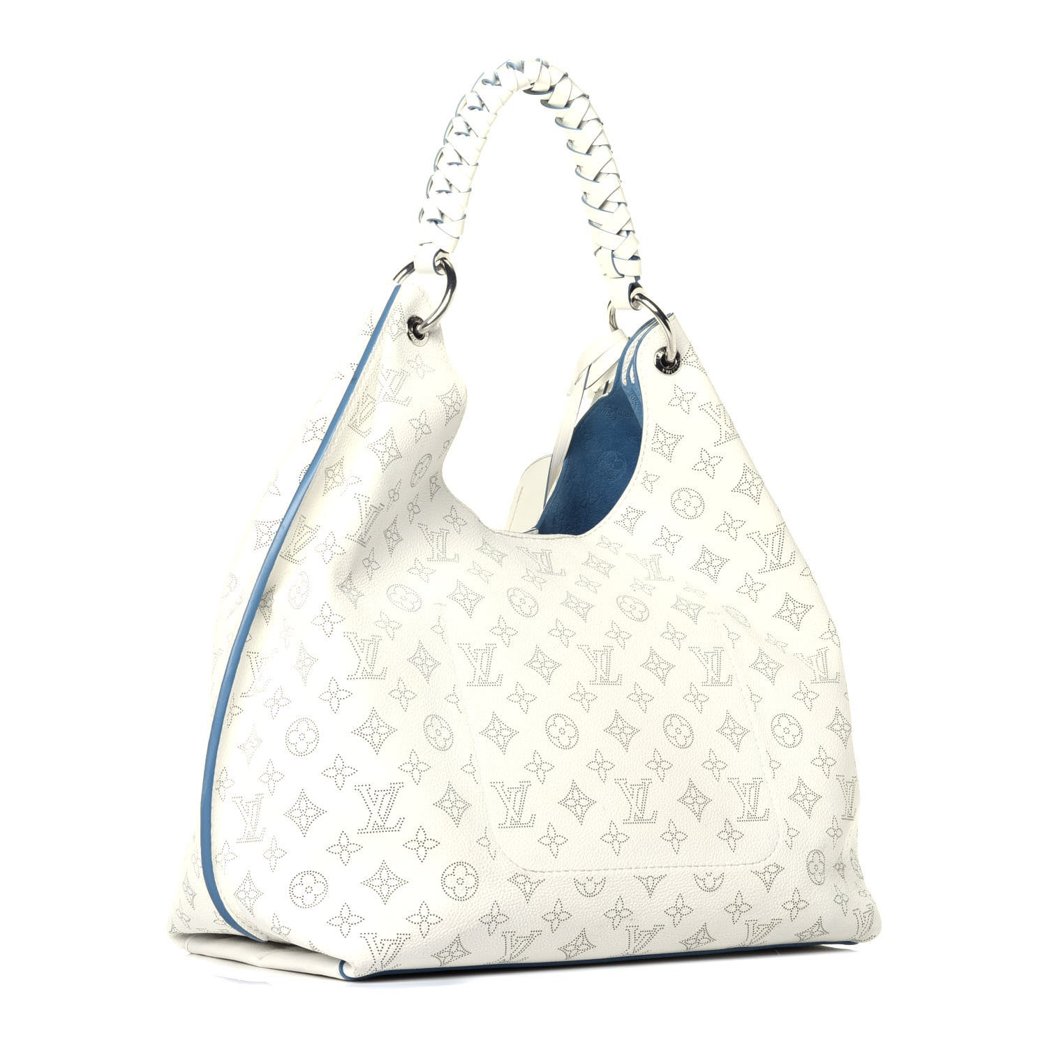 Louis Vuitton Mahina Carmel Hobo Snow 3 of 11