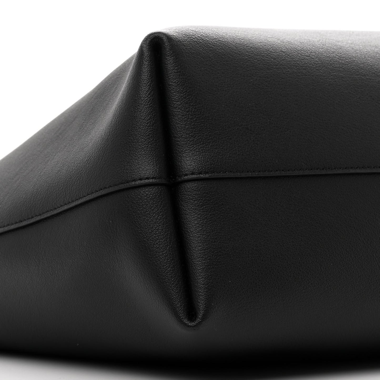 Calfskin Large Shopping Tote Black