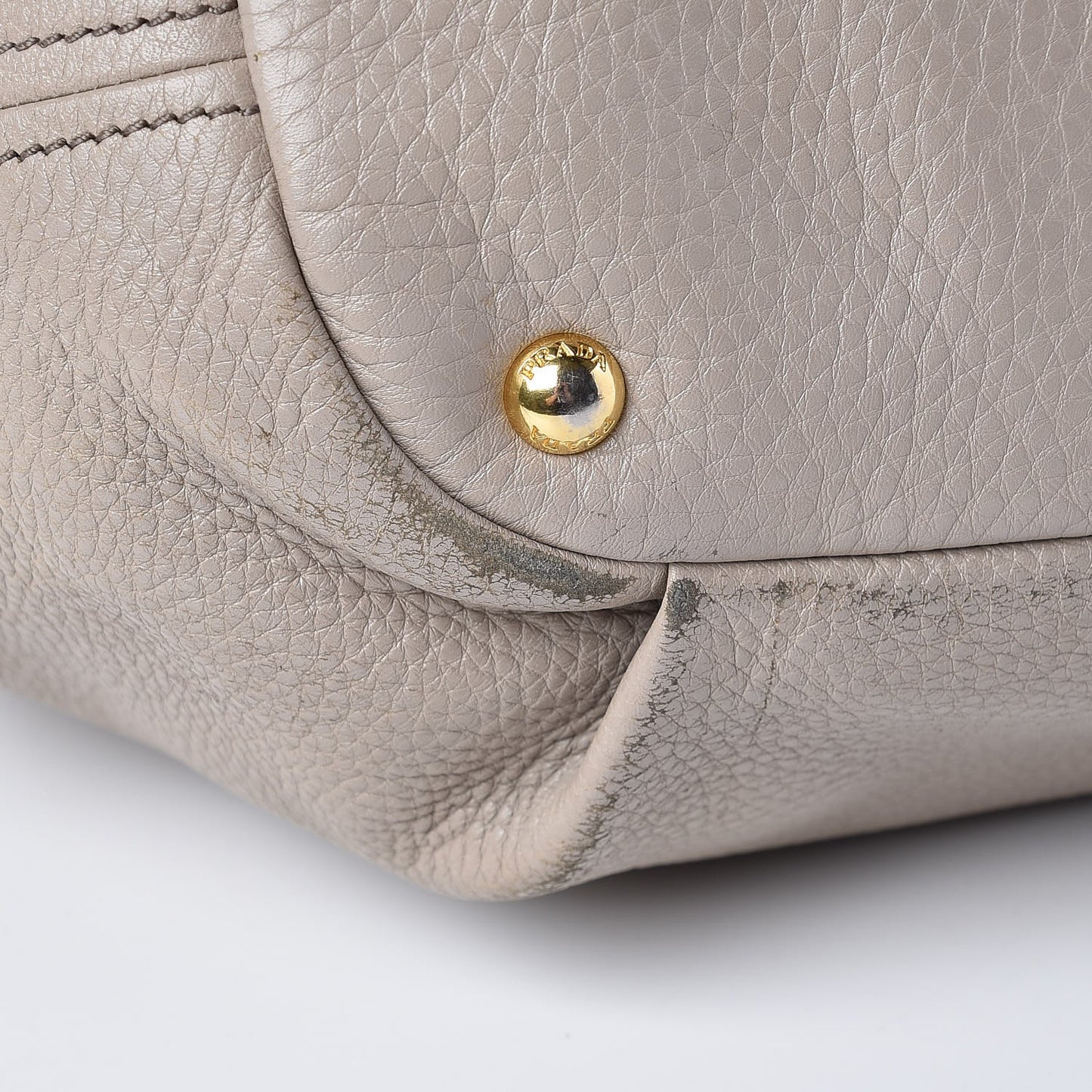 Vitello Daino Shoulder Bag Grey