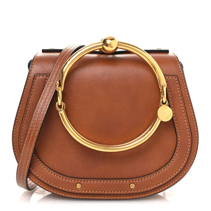 Chloe Calfskin Suede Small Nile Bracelet Bag Caramel 1 of 14