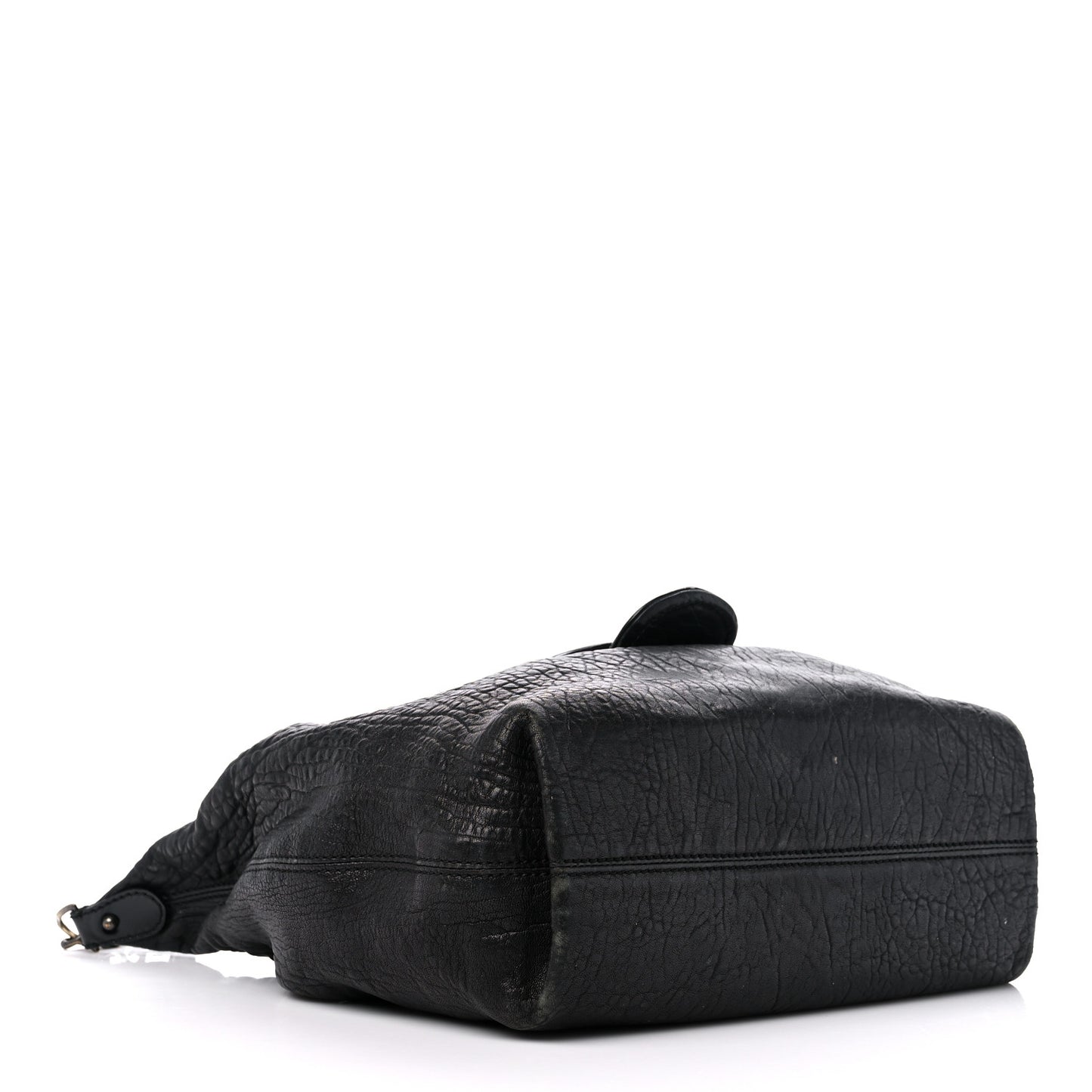 Nappa Patent B Buckle Hobo Black