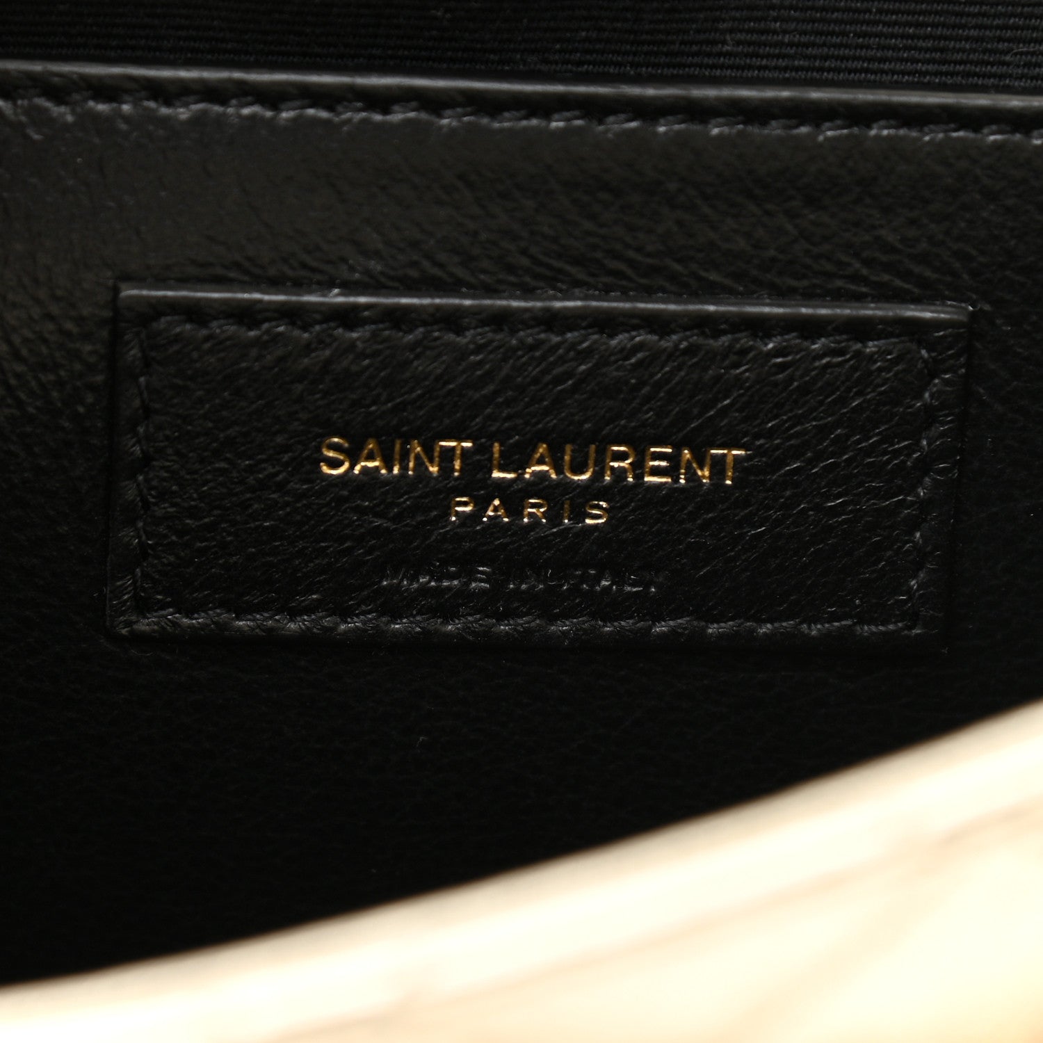 Saint Laurent Metallic Lambskin Quilted Monogram Mini Nolita Platino 5 of 9
