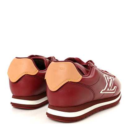 Louis Vuitton Lambskin Vachetta Mens LV Buttersoft Sneakers 10 Bordeaux 5 of 11