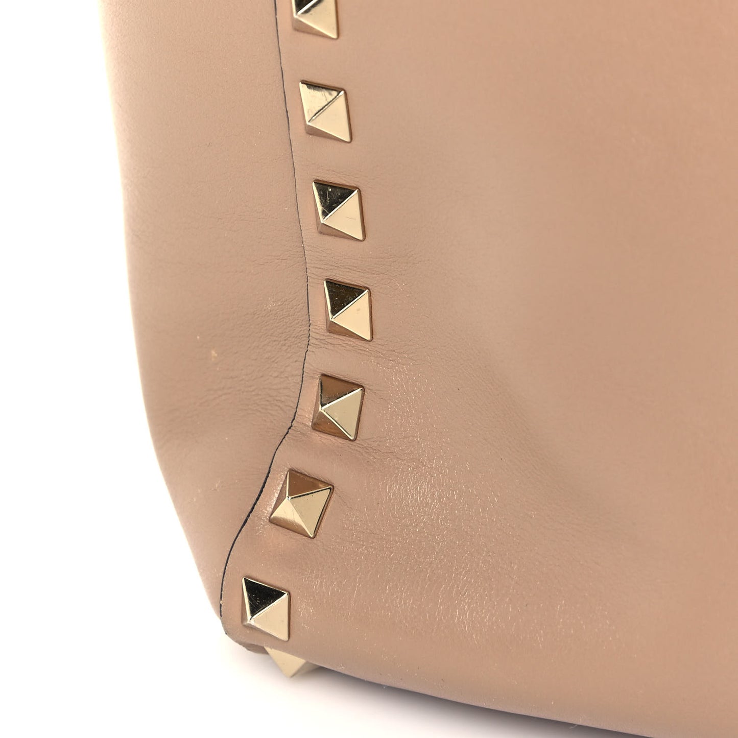 Vitello Rockstud Double Handle Tote Alpaca
