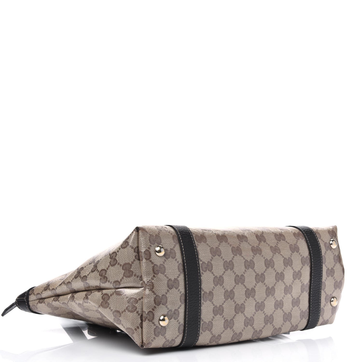 Gucci Crystal Monogram Medium Abbey Tote Brown 3 of 8