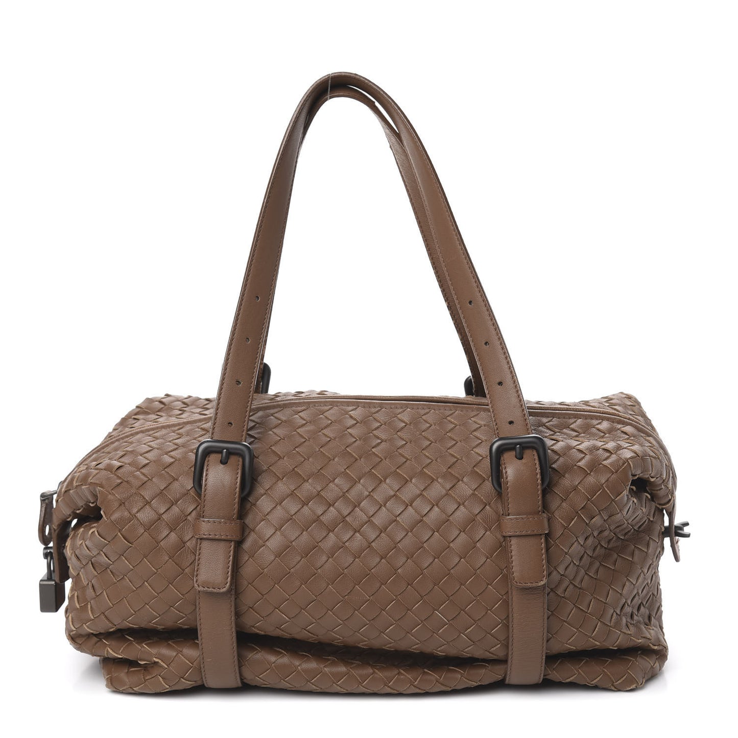 Nappa Intrecciato Montaigne Bag Noce