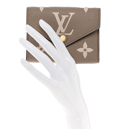 Louis Vuitton Empreinte Monogram Giant Victorine Wallet Tourterelle Creme 3 of 7