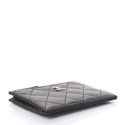 Chanel Caviar Quilted CC Zip Card Holder Black 3 of 11