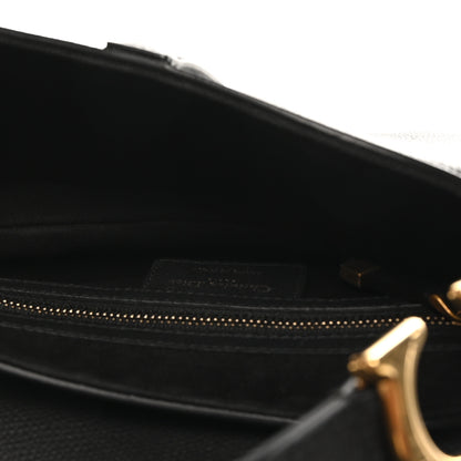 Christian Dior Grained Calfskin Saddle Bag Black 5 of 10