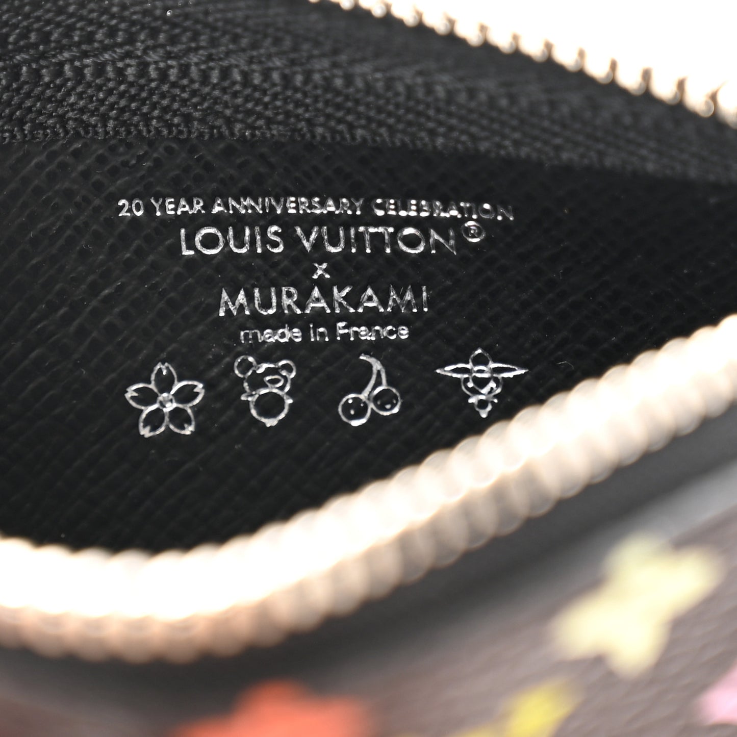 LV X TM Monogram Multicolor Key Pouch Black