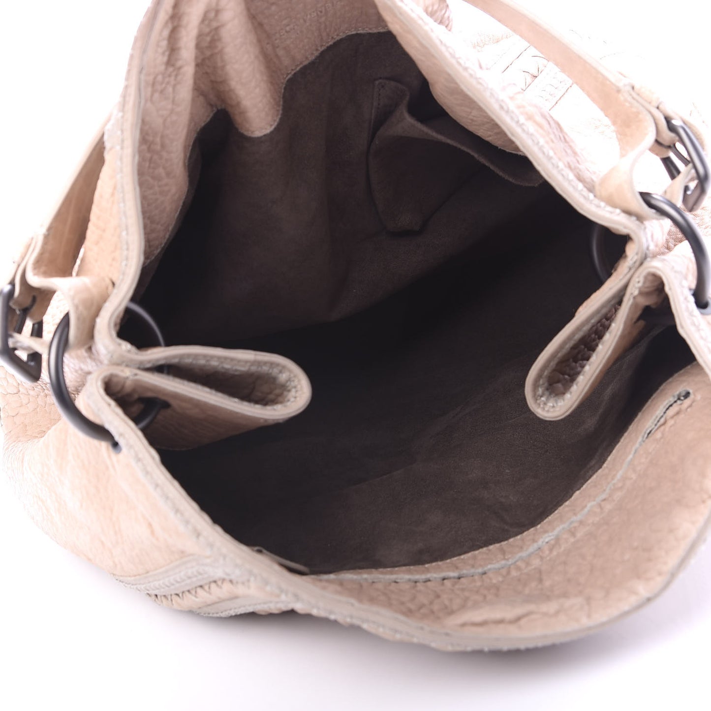 Lambskin Intrecciato Punto Mocassino Hobo Cloth