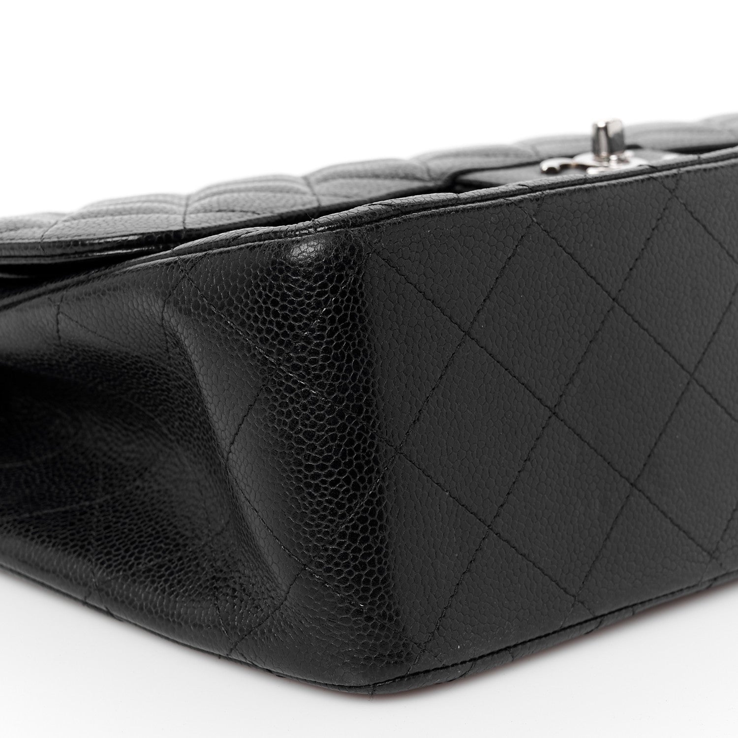 Chanel Caviar Quilted Jumbo Double Flap Black 10 of 11