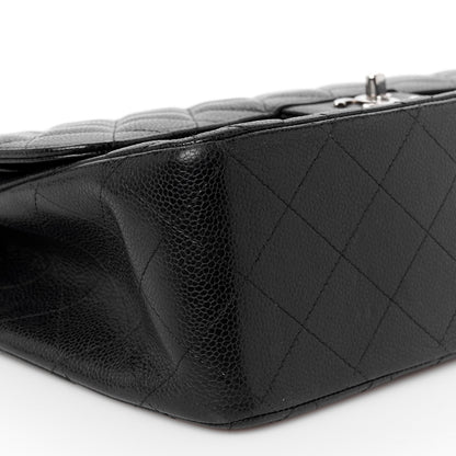 Chanel Caviar Quilted Jumbo Double Flap Black 10 of 11