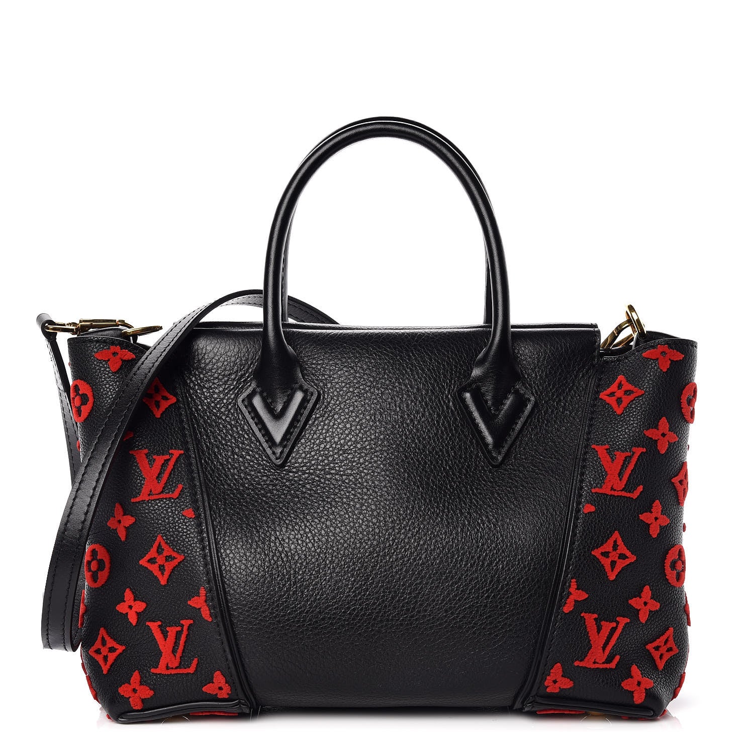 Louis Vuitton Veau Cachemire Tote W BB Black 1 of 10