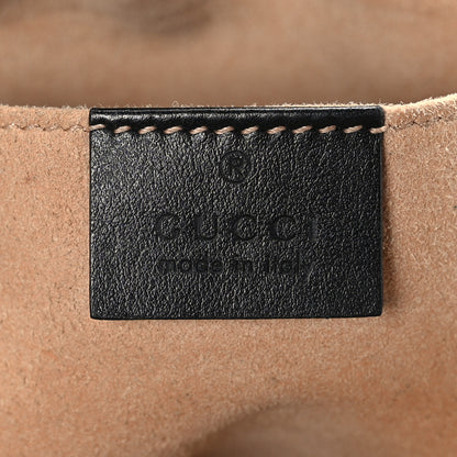 Gucci Calfskin Matelasse Small GG Marmont Chain Shoulder Bag Black 6 of 9