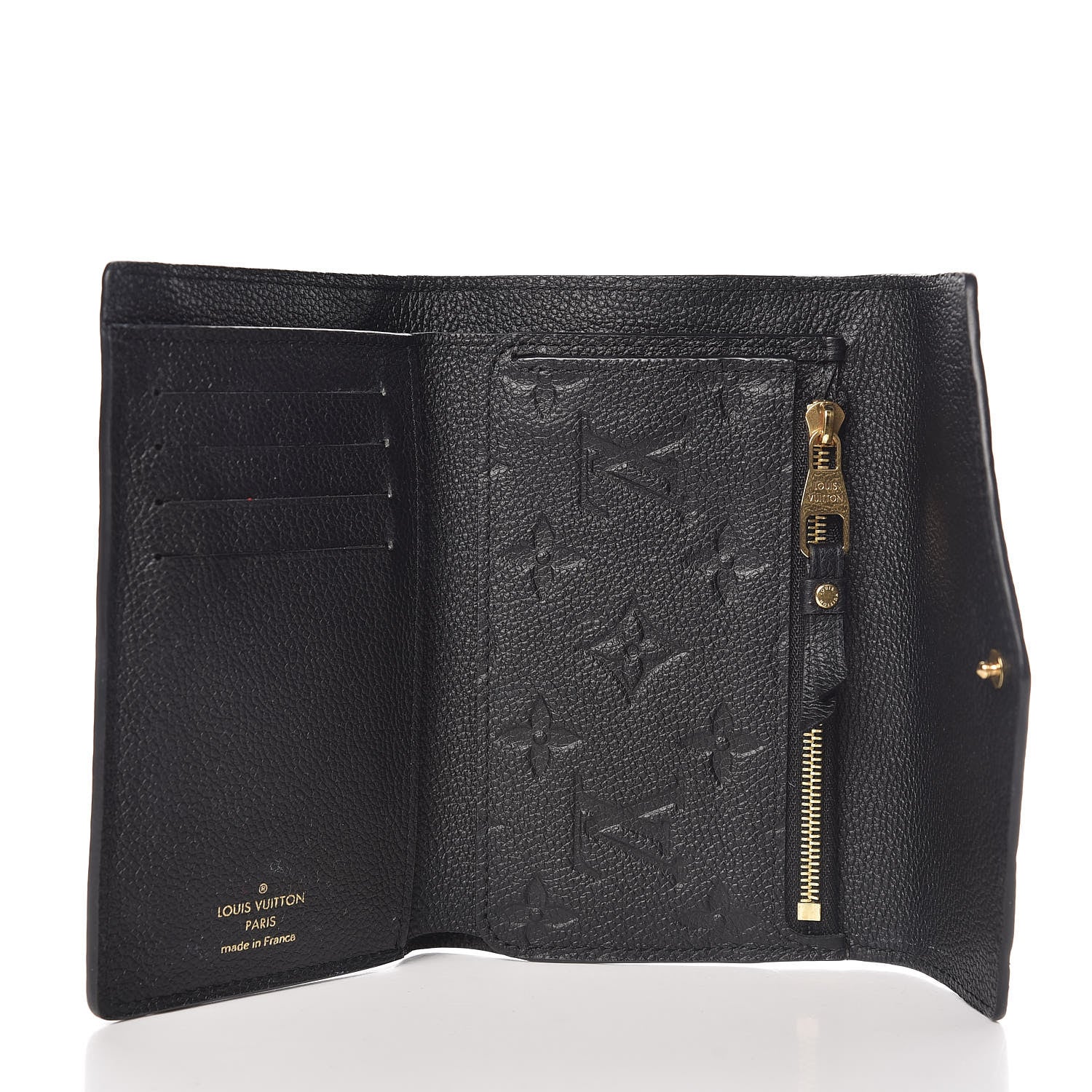 Louis Vuitton Empreinte Compact Curieuse Wallet Black 5 of 9