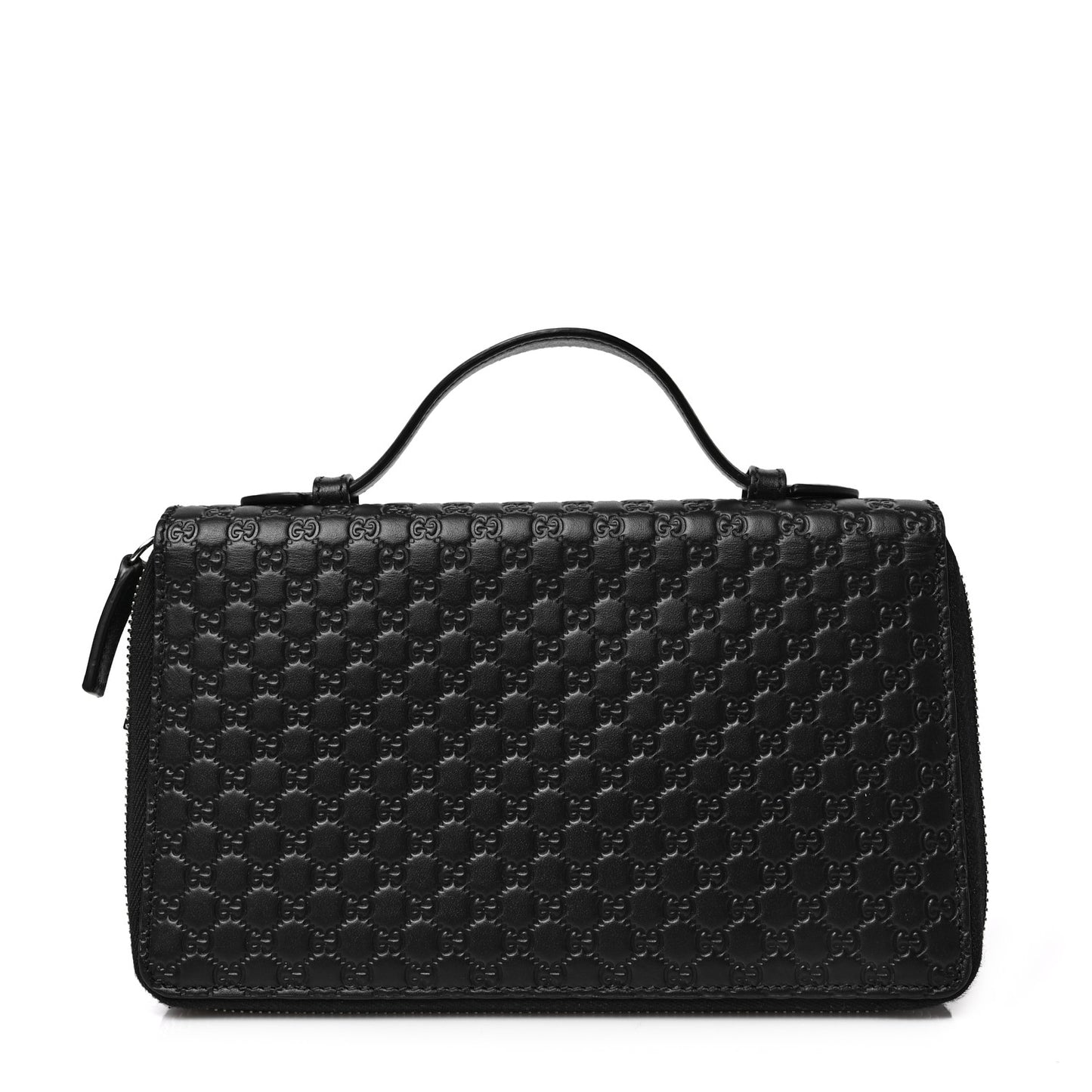 Microguccissima Zip Around Top Handle Travel Wallet Testa di Moro