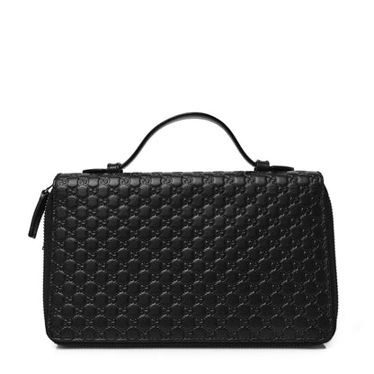 Gucci Microguccissima Zip Around Top Handle Travel Wallet Testa di Moro 1 of 8
