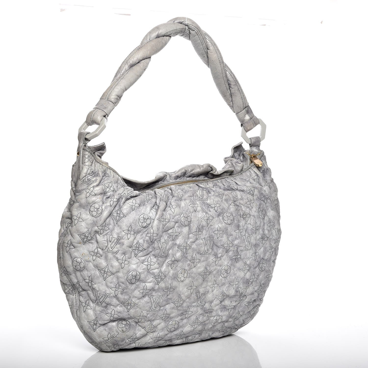 Louis Vuitton Lambskin Olympe Nimbus GM Gris Perle 232897