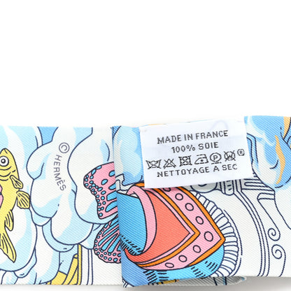 Hermes Silk Sur Mon Nuage Twilly Marine Clair Ciel 3 of 3