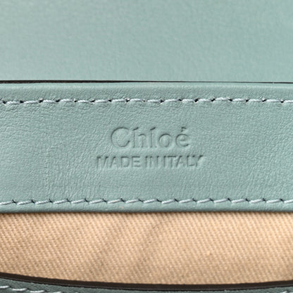 Chloe Calfskin Crocodile Embossed Mini C Double Carry Faded Blue 6 of 9