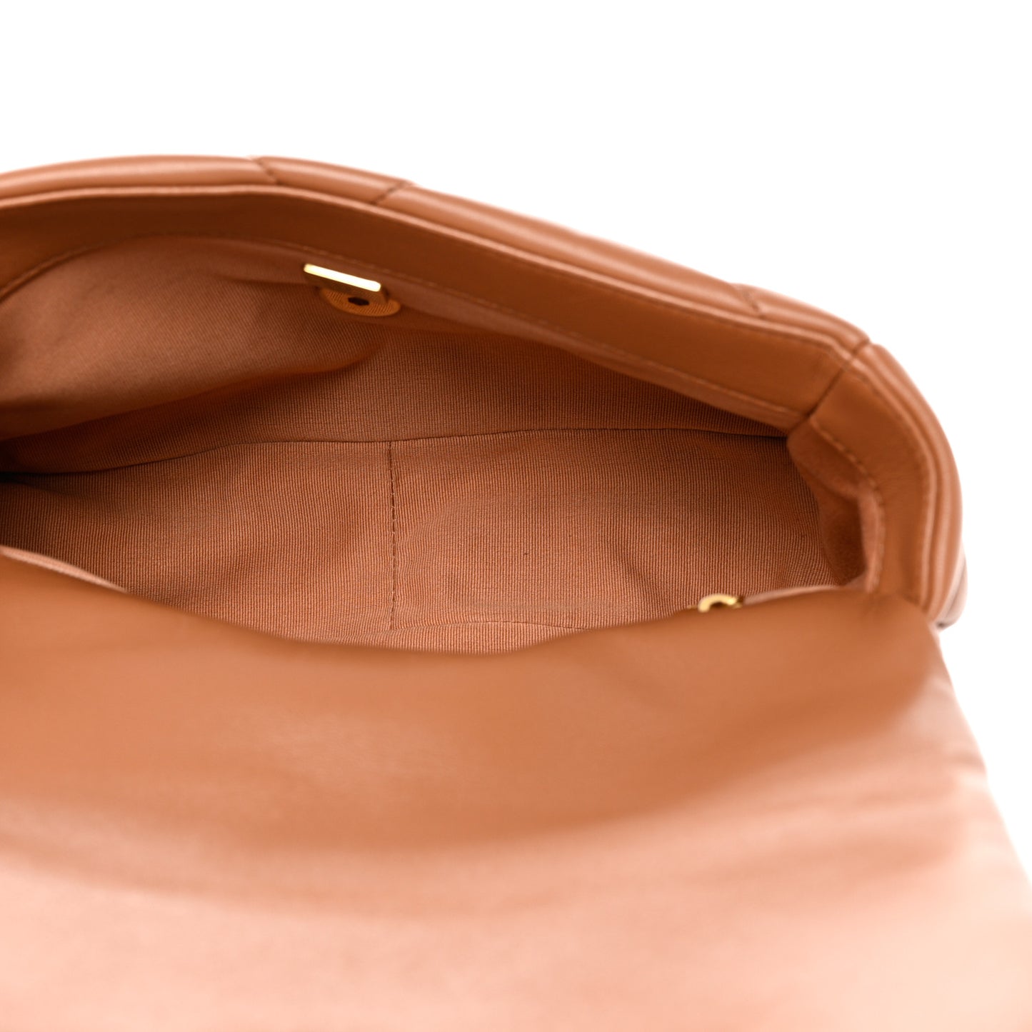 Lambskin Quilted Medium Chanel 19 Flap Brown