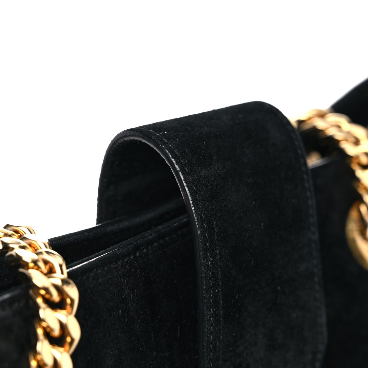 Suede Monogram Cassandre Shopper Black