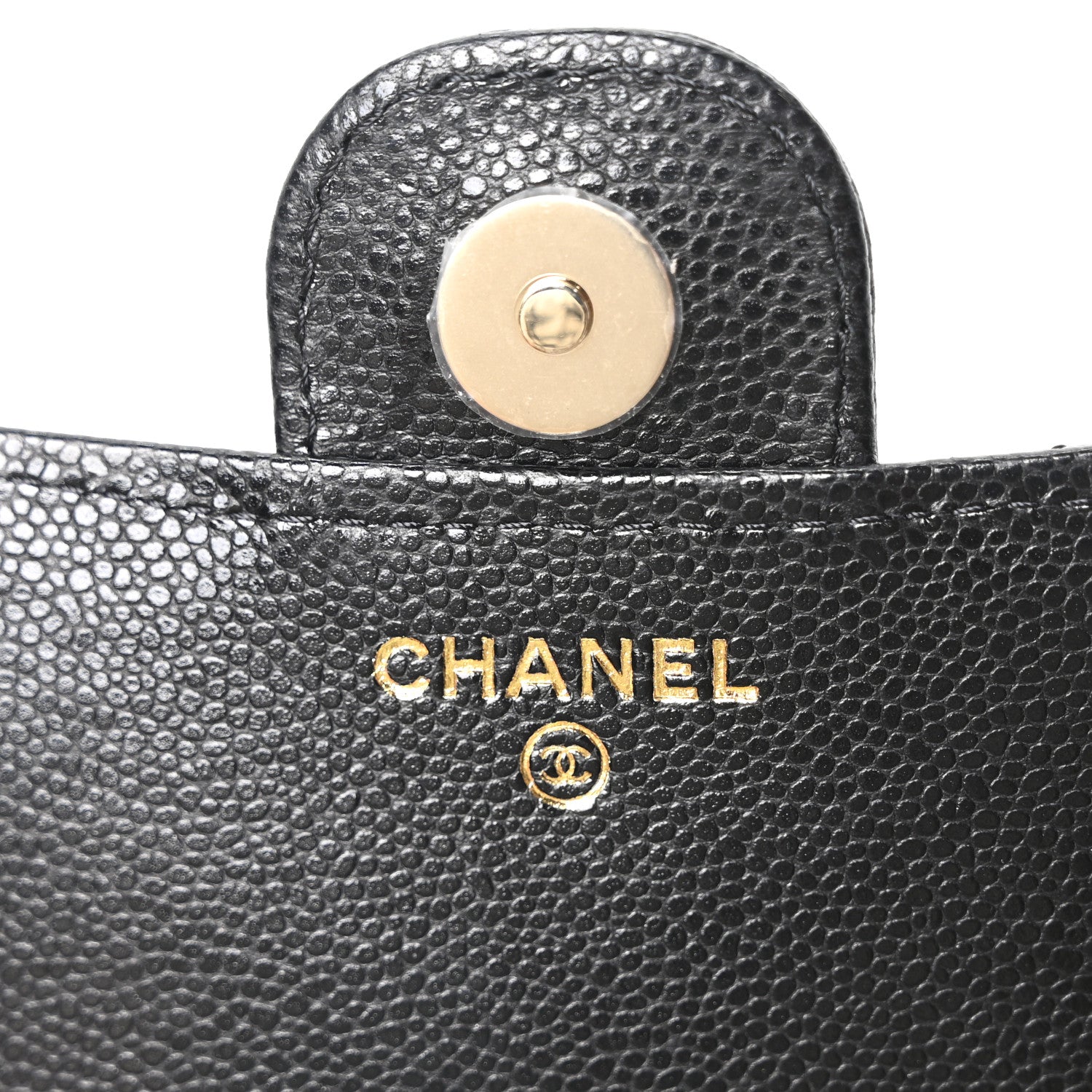 Chanel Caviar Quilted Flap Phone Holder With Chain Black 6 of 12