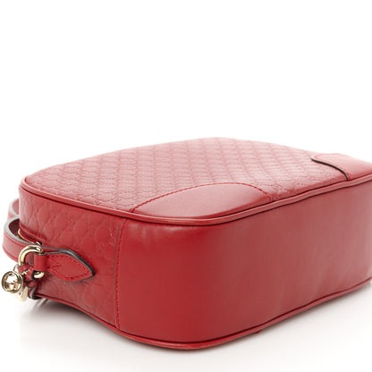 Gucci Microguccissima Mini Bree Messenger Bag Red 10 of 12