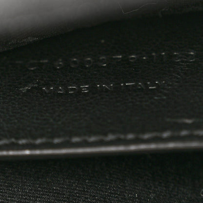 Saint Laurent Sheepskin Matelasse Chevron Monogram Medium College Bag Black 7 of 11