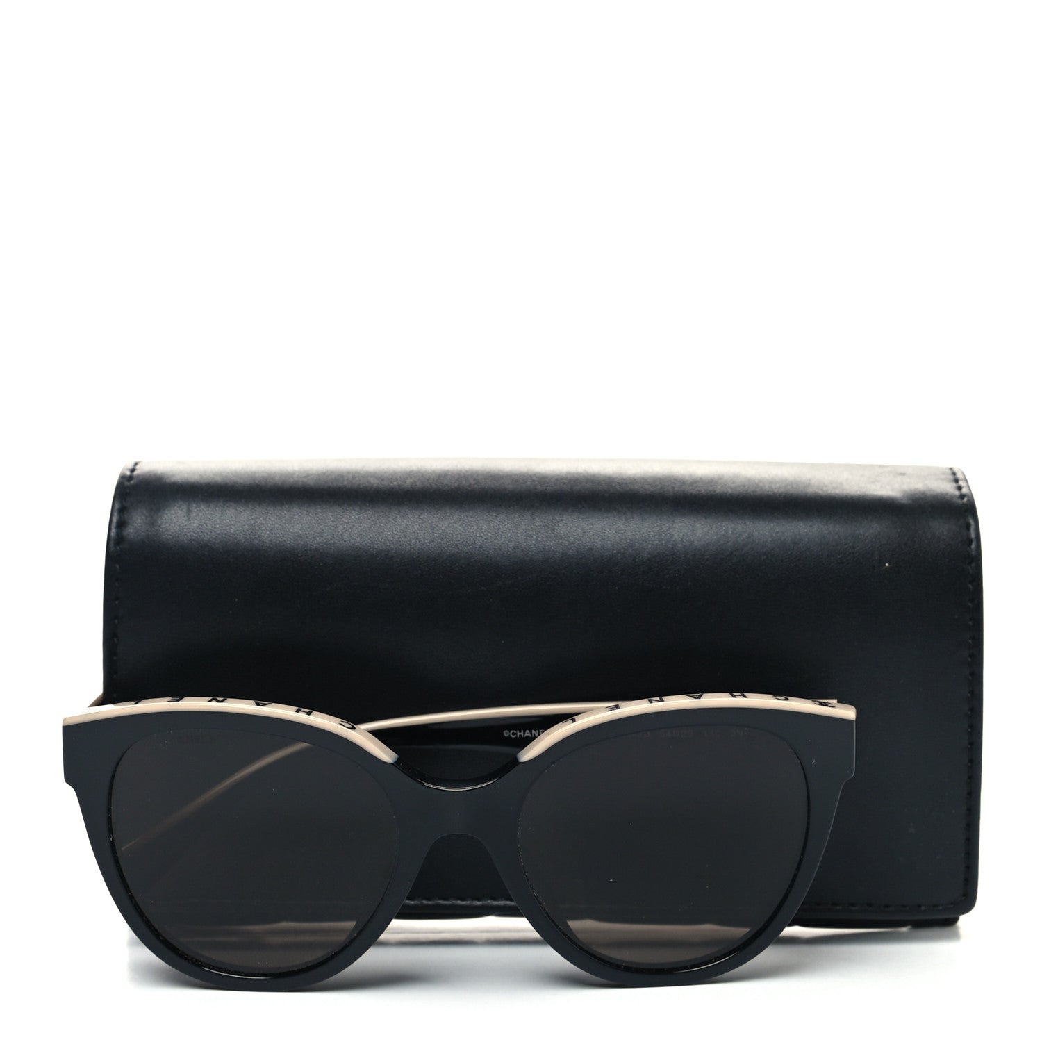 Chanel Acetate CC Butterfly Sunglasses 5414-A Black Beige 9 of 9