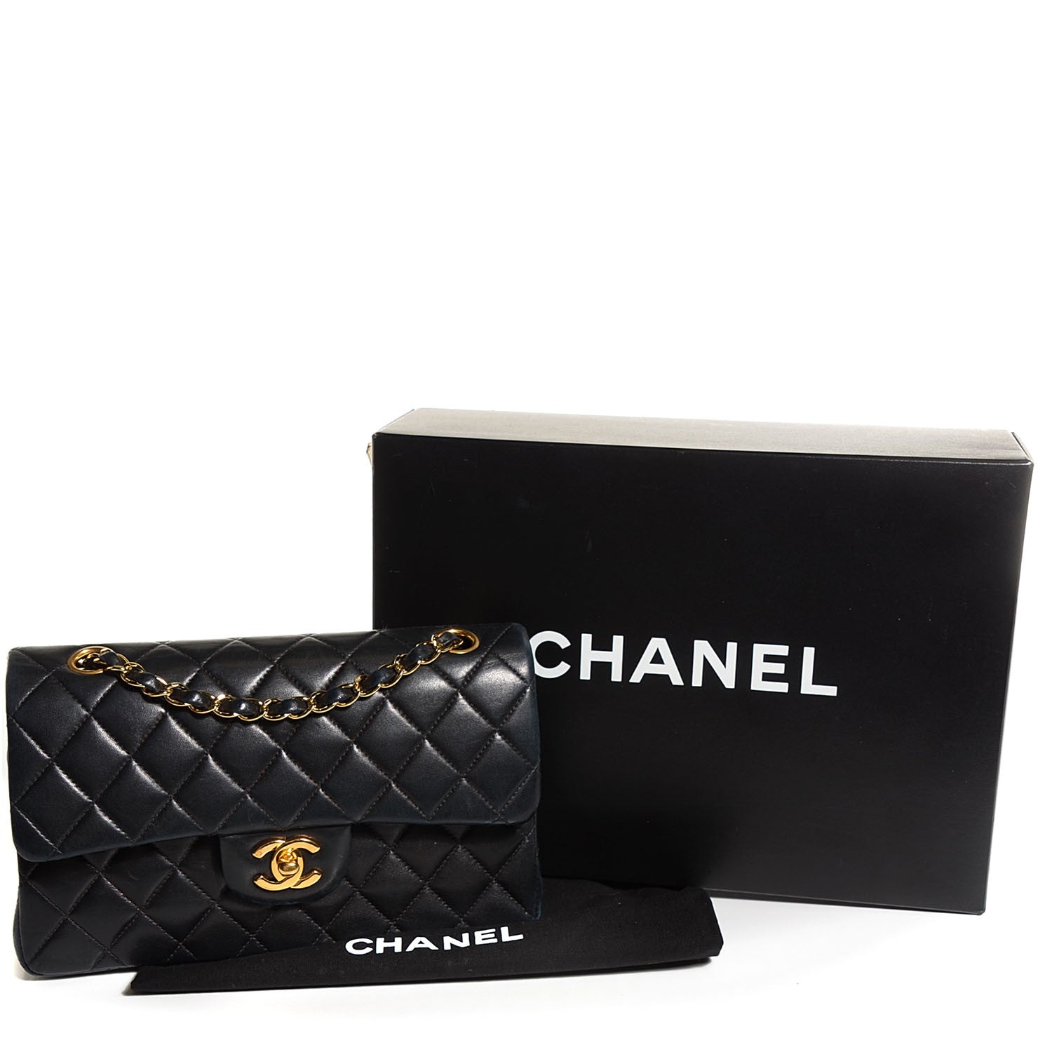 Chanel Lambskin Quilted Medium Double Flap Black 5 of 9