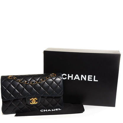 Chanel Lambskin Quilted Medium Double Flap Black 5 of 9