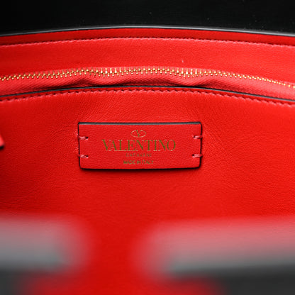 Valentino Garavani Calfskin Large Vlogo Tote Black 6 of 9