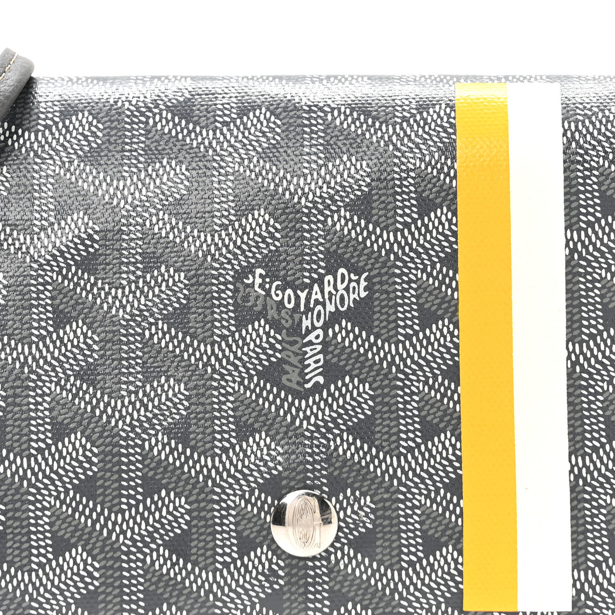 Goyardine Plumet Wallet Clutch Grey