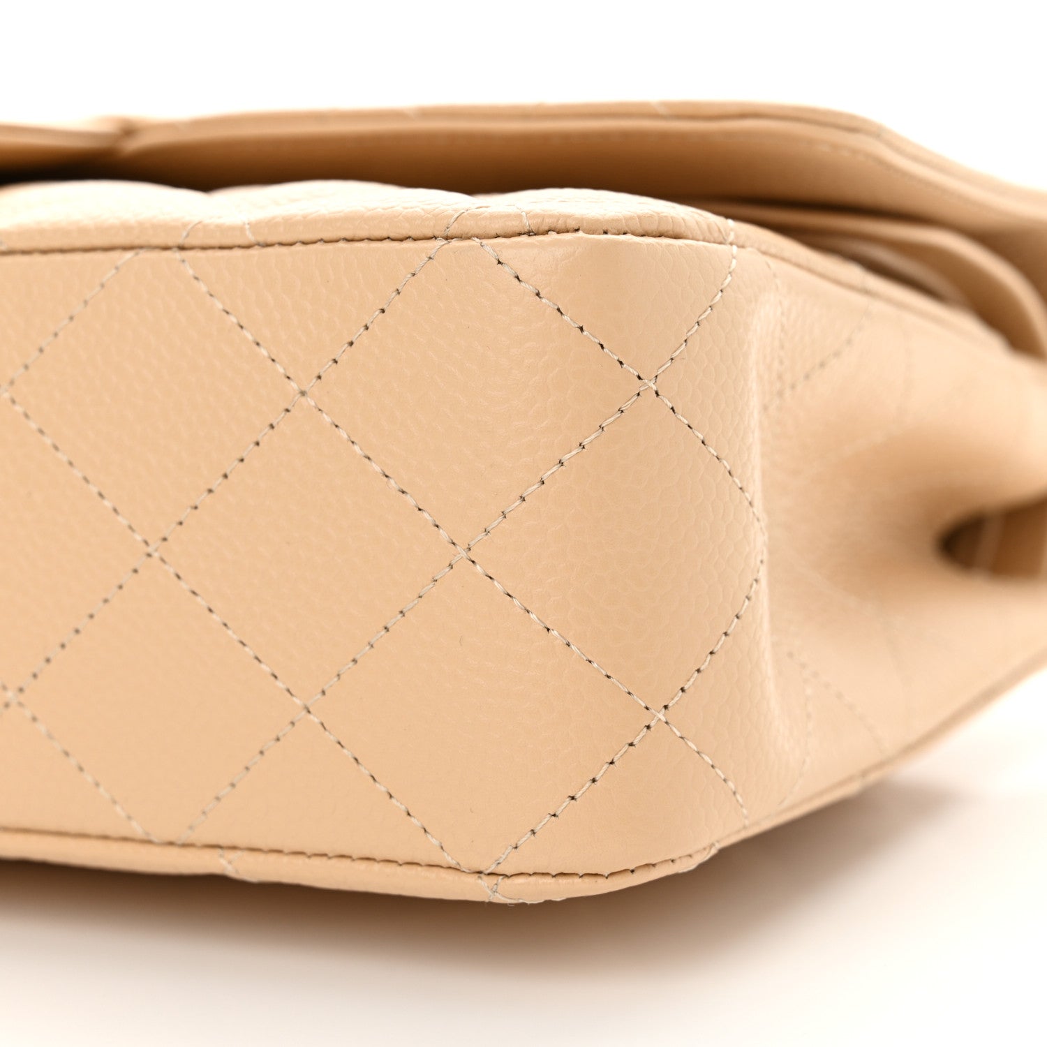 Chanel Caviar Quilted Medium Double Flap Beige 10 of 10