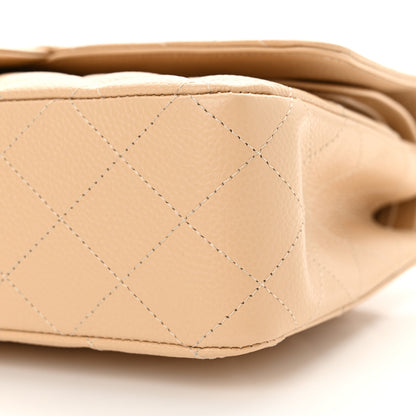 Chanel Caviar Quilted Medium Double Flap Beige 10 of 10