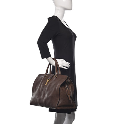 Saint Laurent Sheepskin Large Cabas ChYc Dark Brown 2 of 12