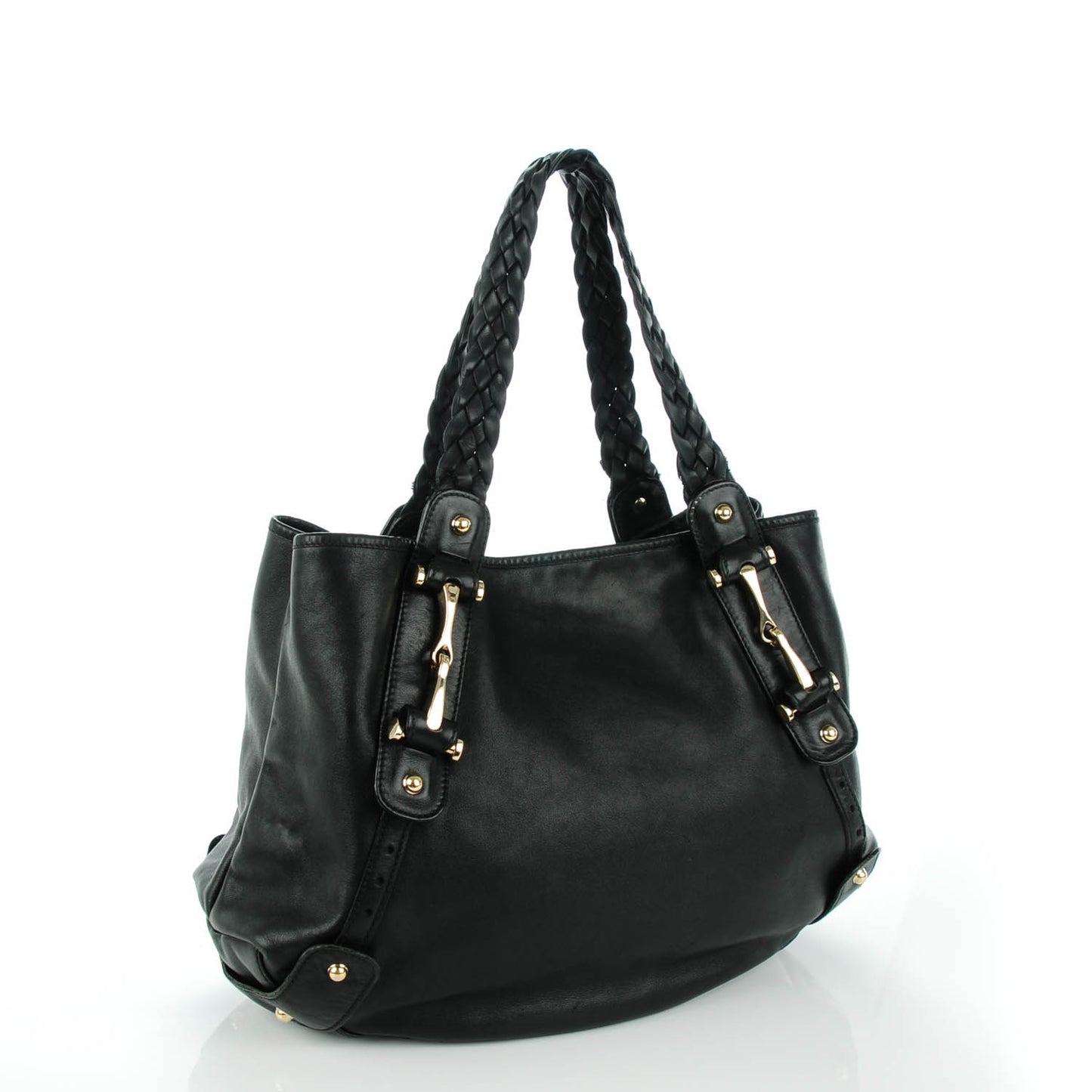 Calfskin Medium Pelham Shoulder Bag Black