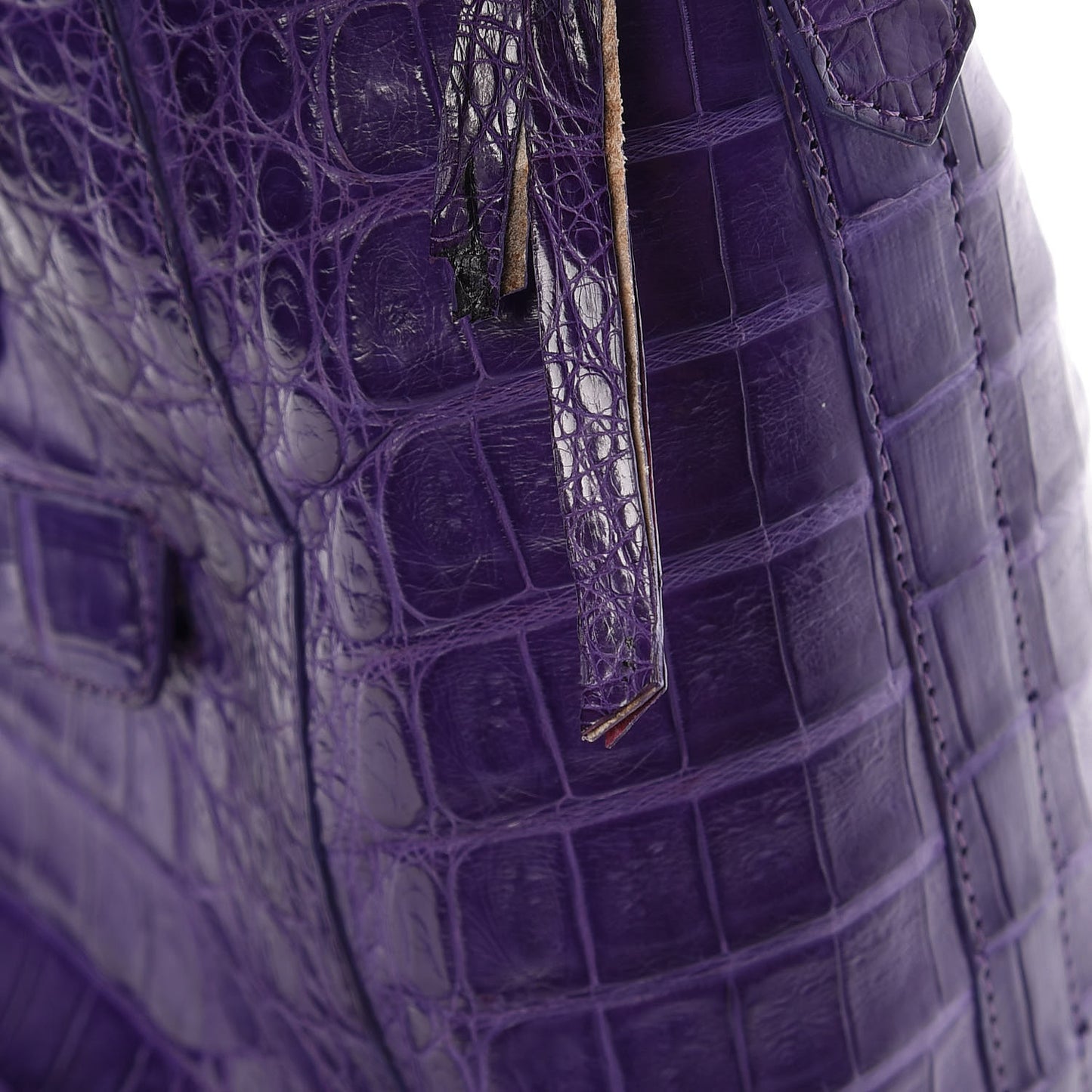 Crocodile Dome Satchel Purple