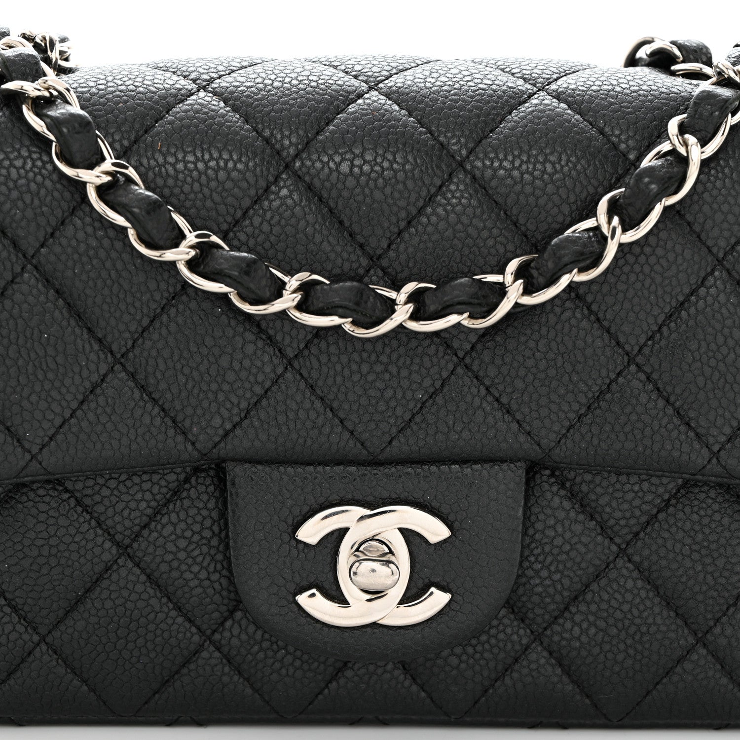 Chanel Caviar Quilted Mini Rectangular Flap Black 8 of 10
